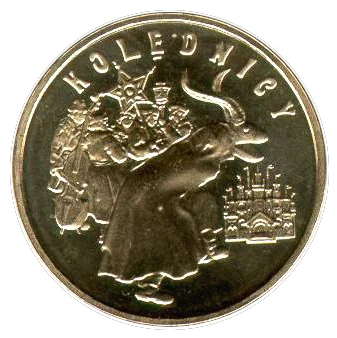 Polacco 2001 Tradizionale Folklore Natale Carol 2 Moneta Commemorativa