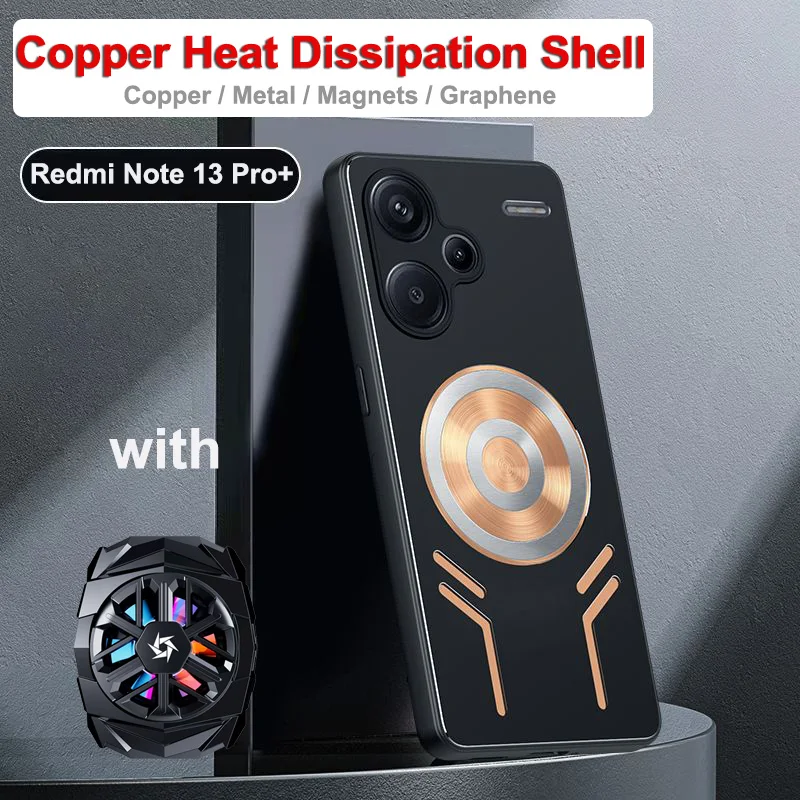 Case For Redmi Note 13 Pro Copper Aluminum Heat Dissipation Case