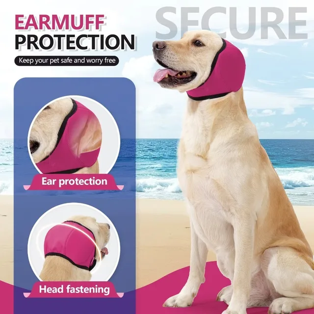 S196118fdec3b479fa63f6a40cc6e3209u.jpg Hearing Protection Dog Calming Earmuff Noise Reduction Waterproof Dog Soothing Headcover Shock Proof Dog Earmuffs