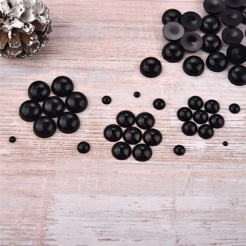 3-14mm Round Flat Black Eye Plastic Safety Eyes For DIY Dolls Making Doll Teddy Bear Eyes Crafts Sewing Accessories 100Pcs