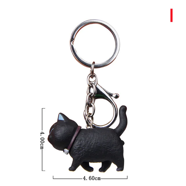 Porte cl s avec chat de dessin anim mignon 1 pi ce pendentif chaton t te