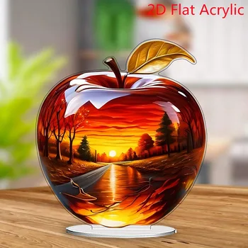 Crystal Apple Figurine Decor 1