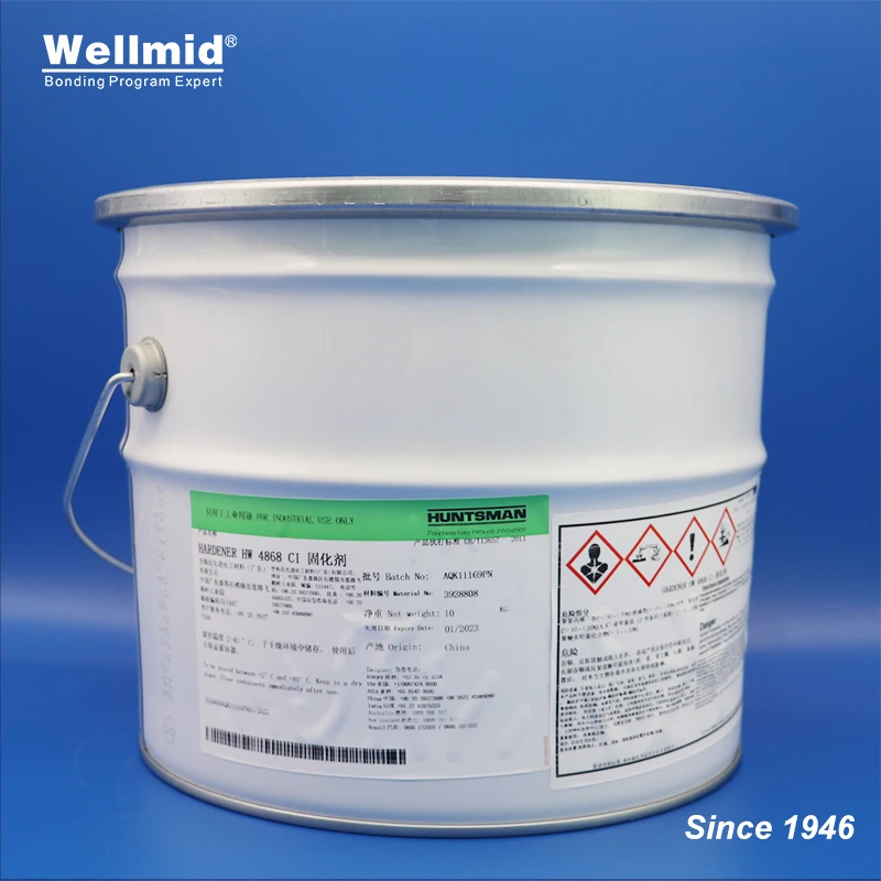 Отвердитель HW4868 синего цвета с эпоксидной смолой AW4868, 2 компонента, высокая устойчивость к трещинам для нефтепровода и сборки яхты