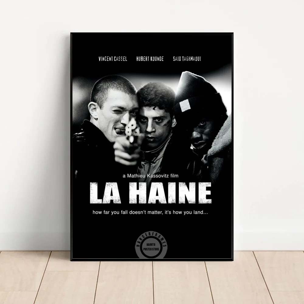 La Haine 1995 Movies Prints The Hate Poster Kraft Club Bar Paper Vintage Poster Wall Art Painting Bedroom Study Stickers