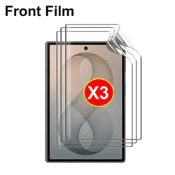 Fold8 Flexible Hydrogel Films - Ultra Full Cover Inside Front Screen Protectors with Hinge Sticker - Z Fold 8 (3Pcs Front Film)