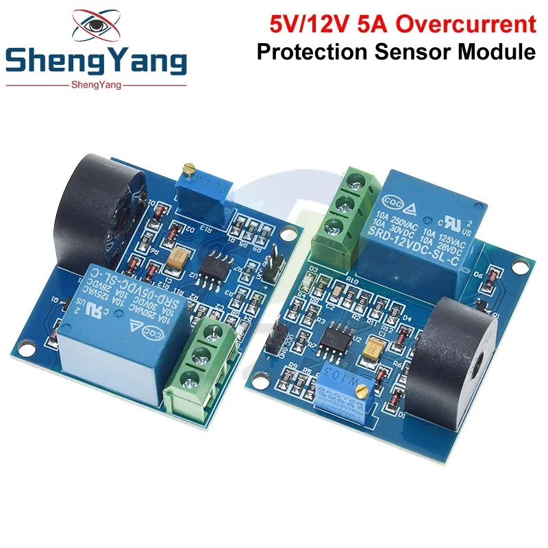 1/3PCS 5A Overcurrent Protection Relay Module AC Current Detection ...