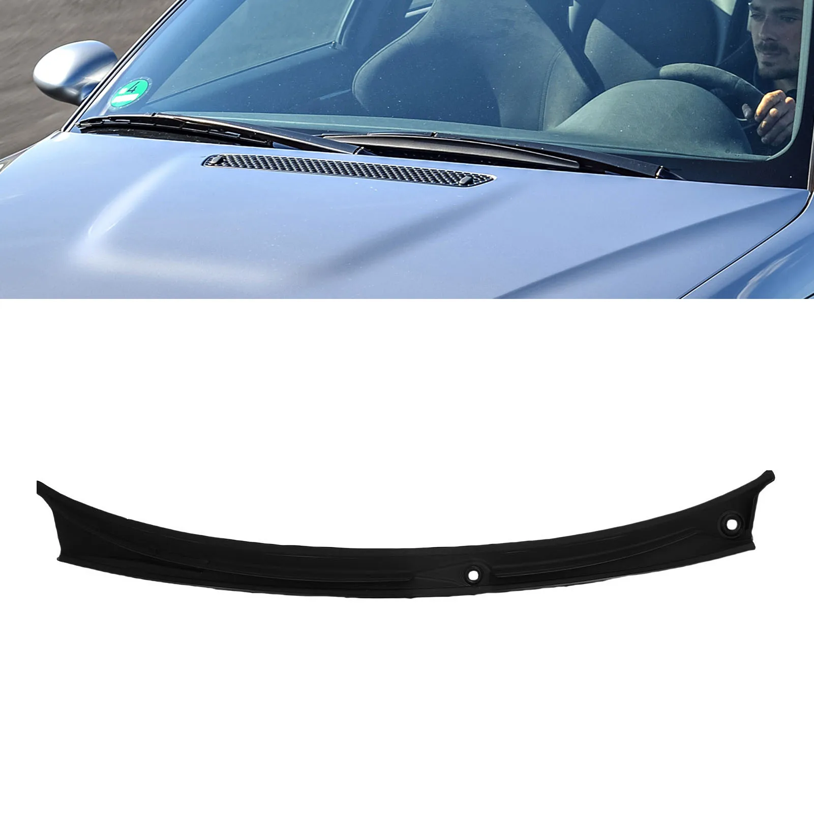 Wiper Cowl Cover Panel 51718208483 Weatherproof Wiper Cowl Grille Replacement for 3 Series E46 1997-2006 Wiper Cowl