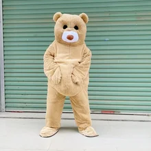 Poupée ours en peluche pour danser, Costume de personnage de dessin animé, vêtements pour personnes marchant, Costume de spectacle à grande échelle