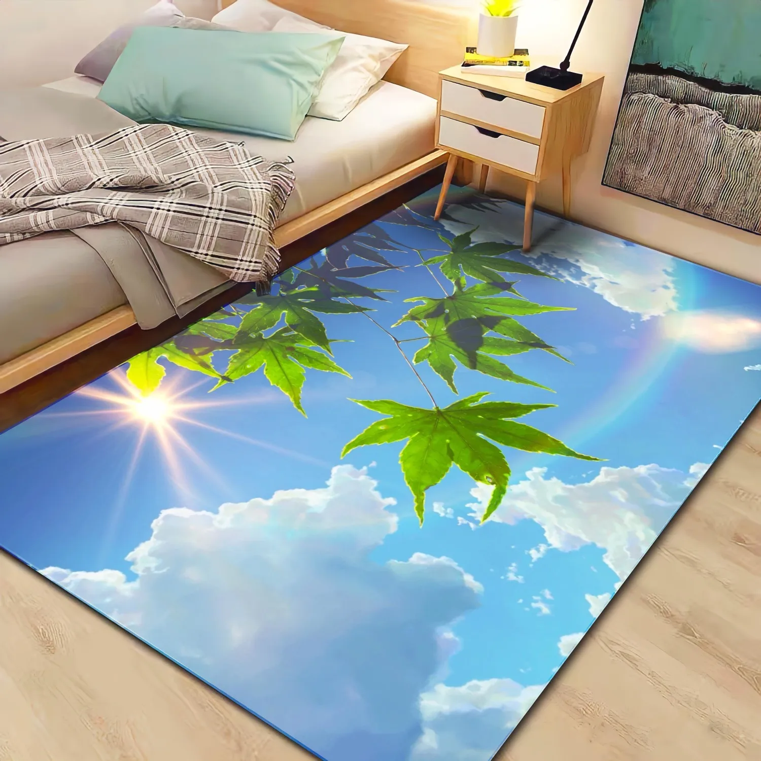 Home Landscape Rugs For Bedroom Anime Rug Kawaii Room Decor Anime