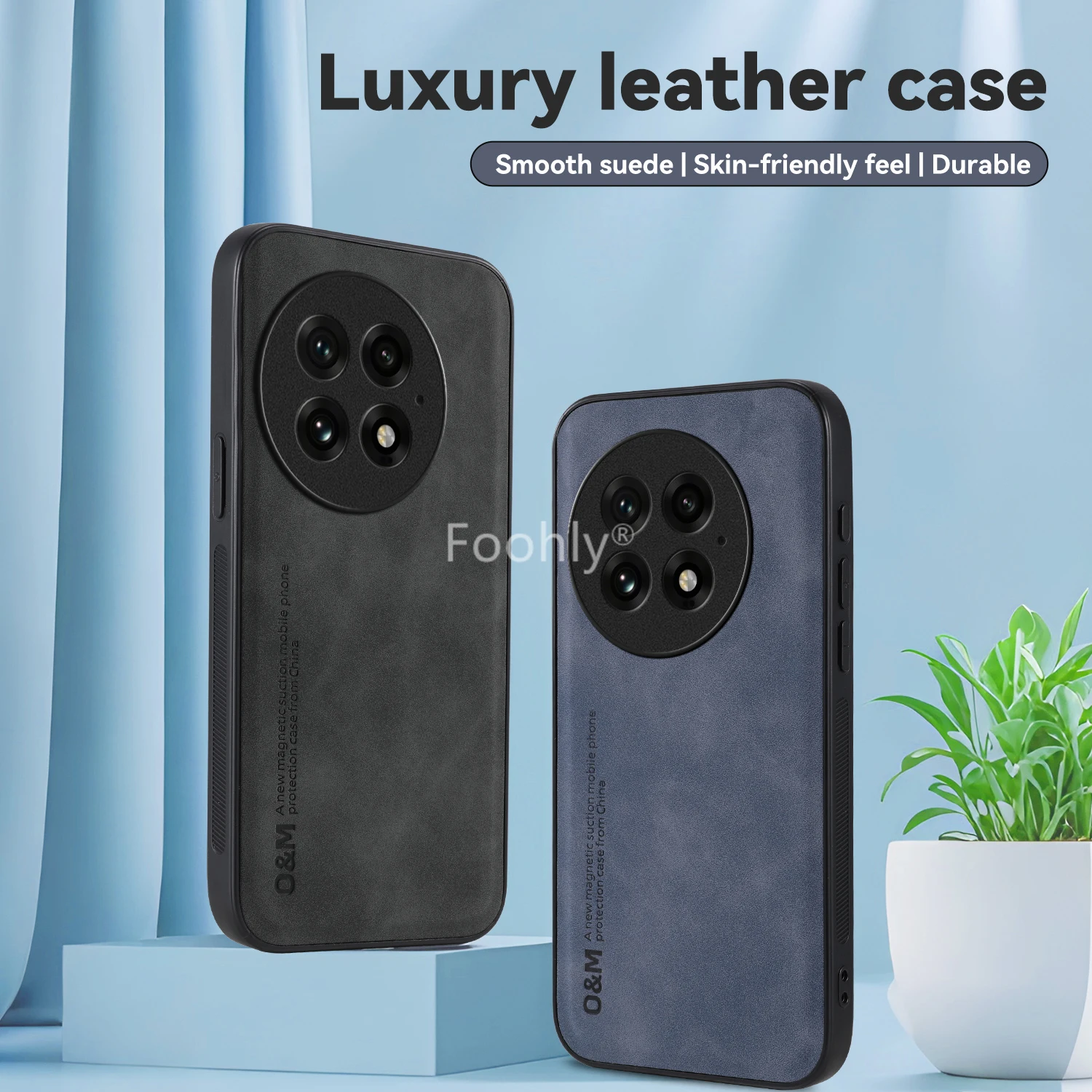 Luxury Shockproof Phone Case with Built-in Magnetic Car Holder