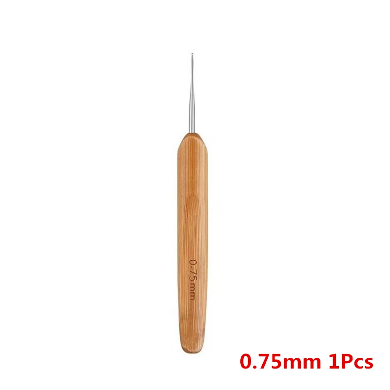 Wooden Handle Crochet Hook for Dreadlocks - Precision Needles, Available in Two Sizes