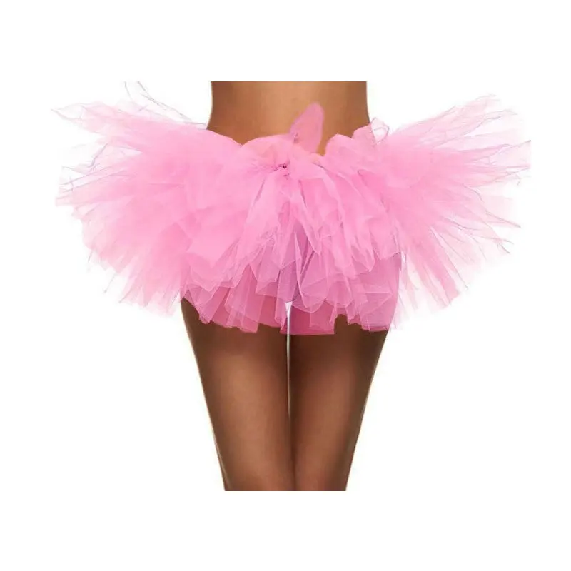 Women mini Fancy Skirt 5 Layer Tulle Tutu Skirt Dress Up Party Dancing Dress Clubwear Carnival Dance Fairy Tutu Skirts 5