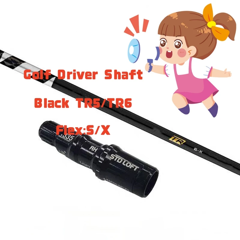 Golf Shafts Black TR5 or TR6 Golf Driver club Graphite shaft S/X 0.335 tips Length 45 inches golf shafts