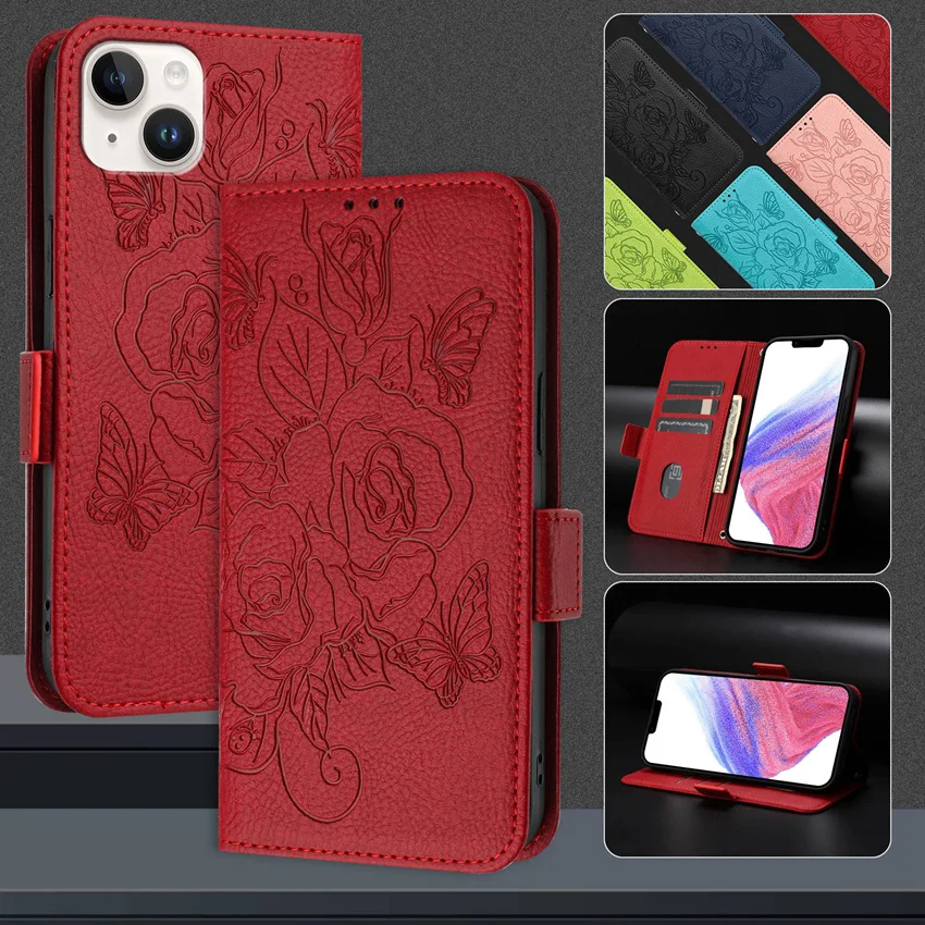 Funda Libro Para TCL 30SE/305/306 - Cuero PU Con Ranuras Para Tarjetas