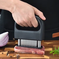 Attendrisseur de viande à 48 broches, 1 pièce, attendrisseur de Steak en acier inoxydable, outils de cuisine, BBQ, aiguilles en fil de bœuf, bâton de viande, machine à galettes de viande 2