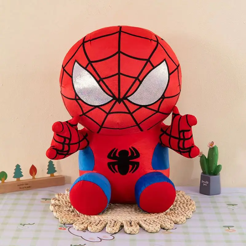 Marvel Movie The Avengers Anime Cartoon Figure 25CM Spider Man Fills Plush Toys Kawaii Cute Stuffed Dolls Child Christmas Gifts