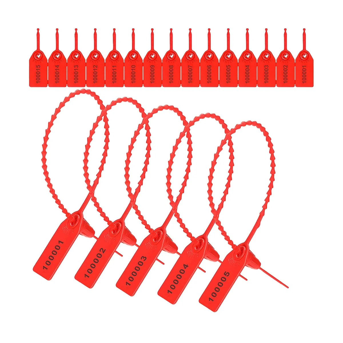 

1000 шт., пластиковые ярлыки для вскрытия огнетушителя