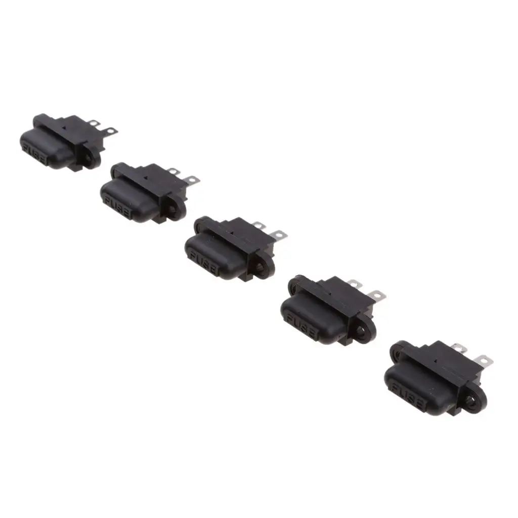 Fuse Holder 5Pcs 32V 30A Auto Car Boat Truck Blade Standard Fuse Holder Box Set With Cover