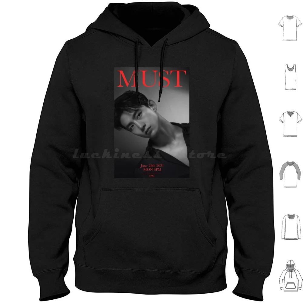 Taecyeon 2Pm-Must Felpa Con Cappuccio In Cotone Manica Lunga Taecyeon Ok Taecyeon 2Pm 2Pm Kpop Kpop Must Album Must The Hottest Origin Taecyeon