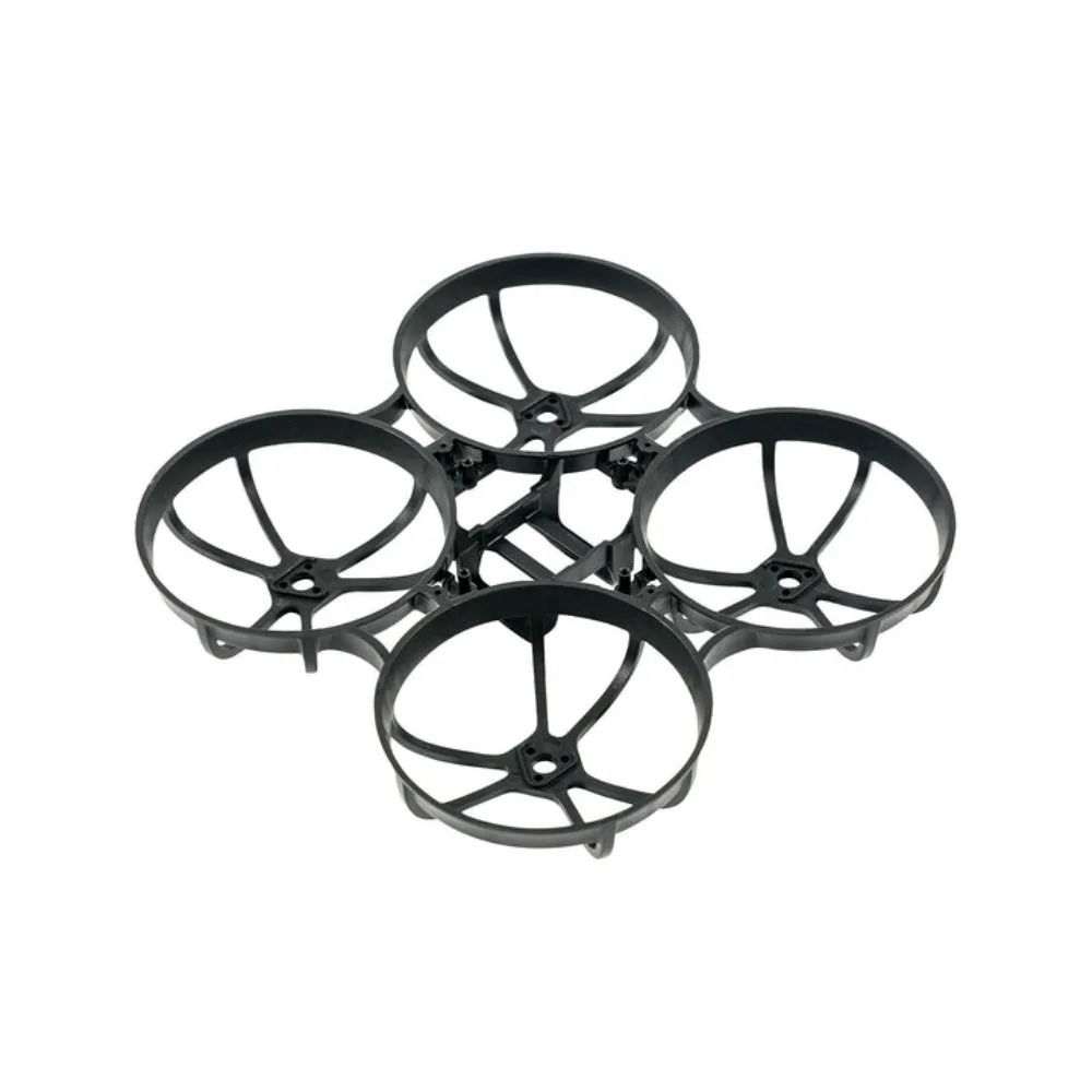 Coque de protection bleue pour drone FPV, matériau robuste et design épuré.
