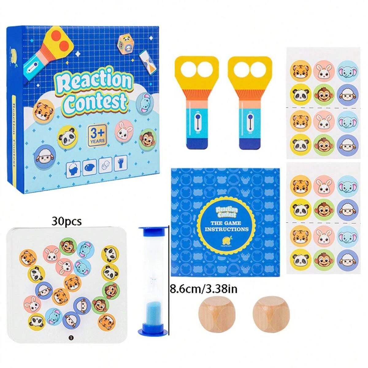 Reaction Contest Find Right Animals Toy Cognitive Card Game Children Learning Card Toy 2 Players Competition Table Toy