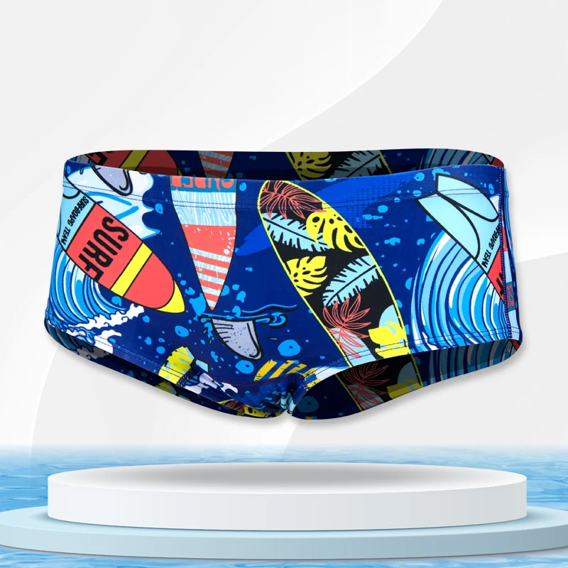 سروال سباحة رجالي للتدريب عالي المرونة سريع الجفاف بتصميم مثلث منخفض القطع مقاوم للكلور موديل جديد لممارسي الرياضة واللياقة ا...