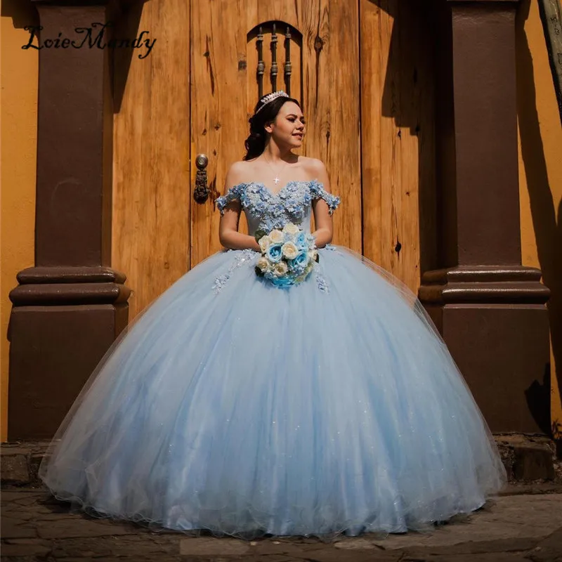 

New Arrival Ball Gown Quinceanera Dresses Luxury Lace Appliques Sweet 15 16 Pageant Vestido De Anos Años Birthday Party Gown