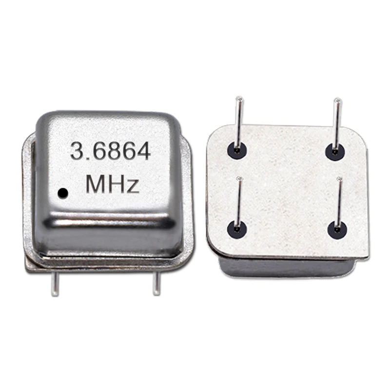 2PCS DIP-8 3.6864M 3.6864MHZ OSC 4PIN Half Size Active Square Crystal Oscillator 3.3V-5V-Compatible 15PF 20PPM