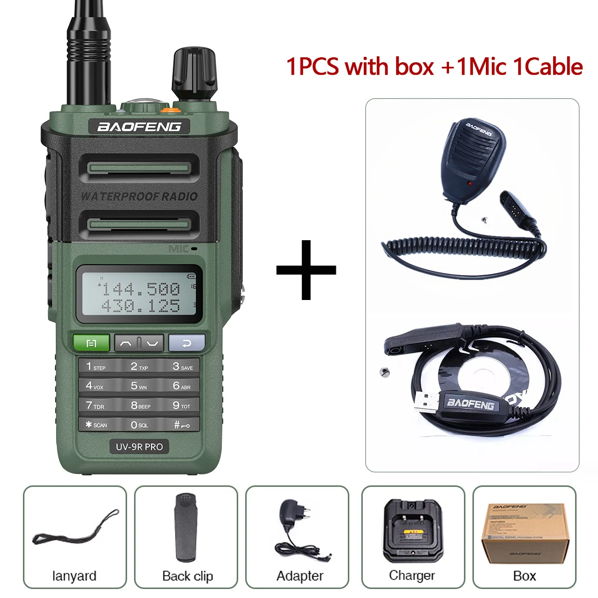 two way radios for sale Baofeng UV-9R PRO 10W Powerful Walkie Talkie CB set portable Handheld 50KM Long Range Two Way Radior upgrade of uv9r plus walkie talkie Walkie Talkie