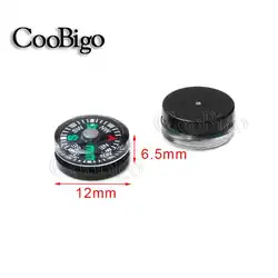 Set of 10 Portable Paracord Compass Bracelets for Outdoor Survival and Navigation (Dia. 12mm)