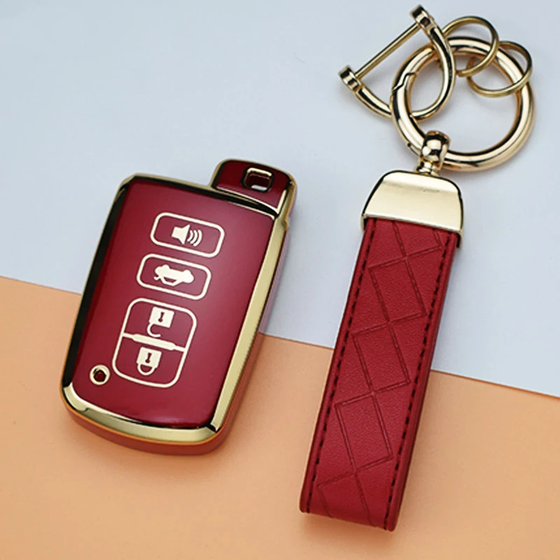 Premium TPU Car Key Case Cover - Elegant Auto Shell Holder and Fob Keychain