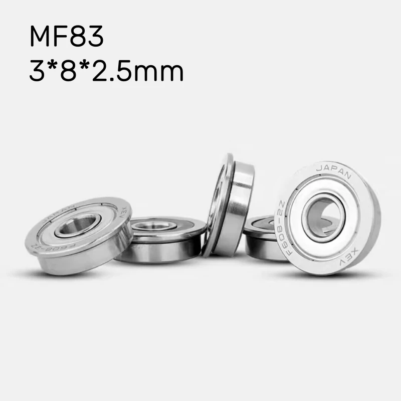6pcs rolamento de flange de alta velocidade mini ABEC 7 MF83 abertura 3 6pcs-rolamento-de-flange-de-alta-velocidade-mini-abec-7-mf83-abertura-3