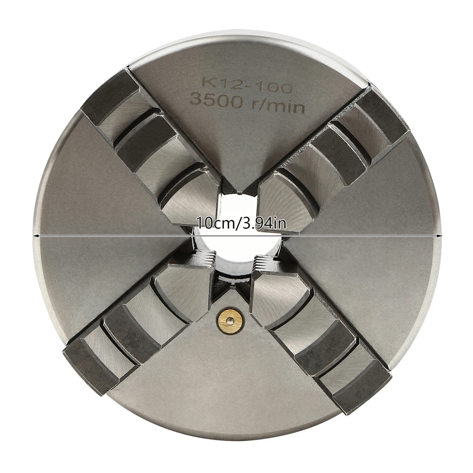 30–90 mm/1,18–3,54 Zoll selbstzentrierendes 4-Backen-Drehfutter, Drehfutter-Set, 4-Backen-Drehfutter, Silber – Detail 4