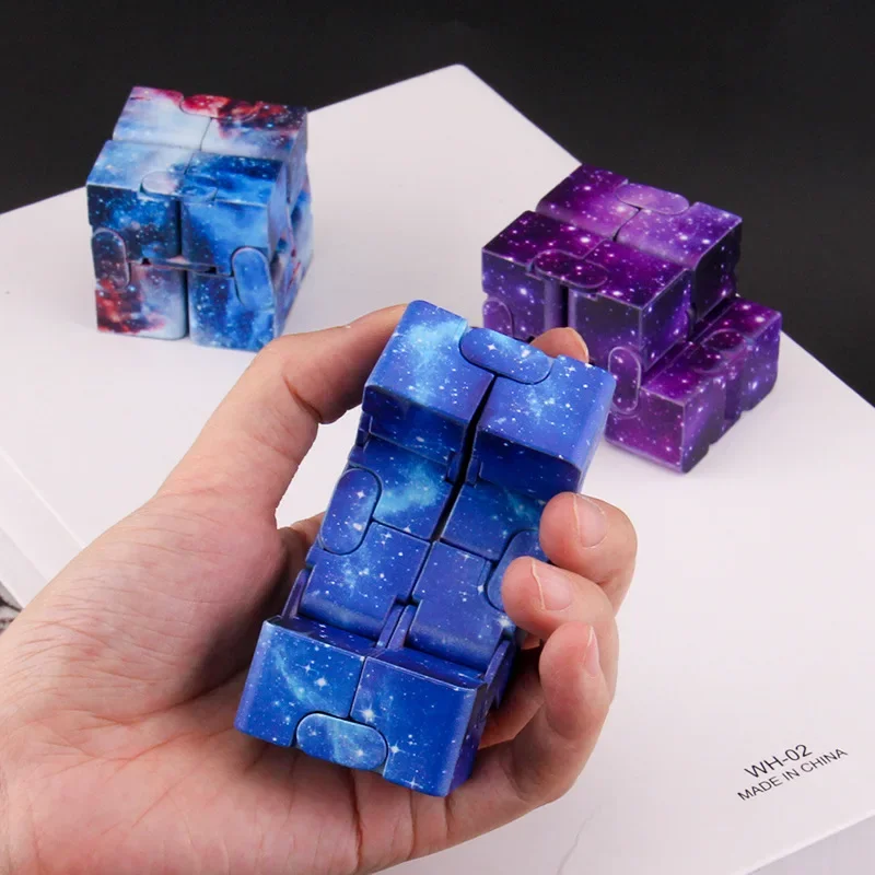 New Creative Starry Sky Infinity Cube Space Infinite Cube Magic Stress Relief Office Flip Cubic Puzzle Stress Relief Toys