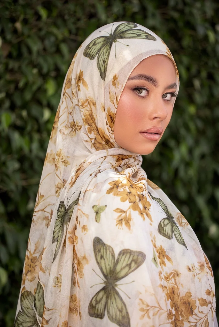 وشاح حجاب نسائي عصري مطبوع من القطن والفسكوز، شال مسلم بنقشة زهور، غطاء رأس، لفافات رأس، وشاح رمضان والعيد، حجابات 180*85 سم