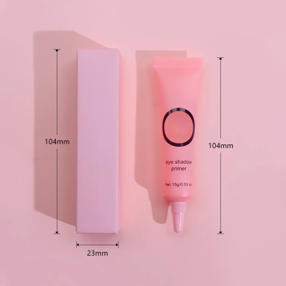 15g Private Label Makeup Base Custom Bulk Pink Hose Tube Box Makeup Primer Isolated Moisturizer Eye Make Up Brighten Skin Vegan 5