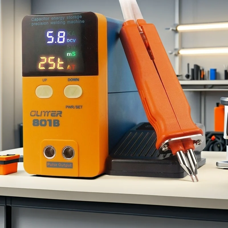 GLITTER 801B battery spot welder 11.6 KW 500A High Power welding Precision Pulse Spot Welder Voltage Measurement Dual Feature 3