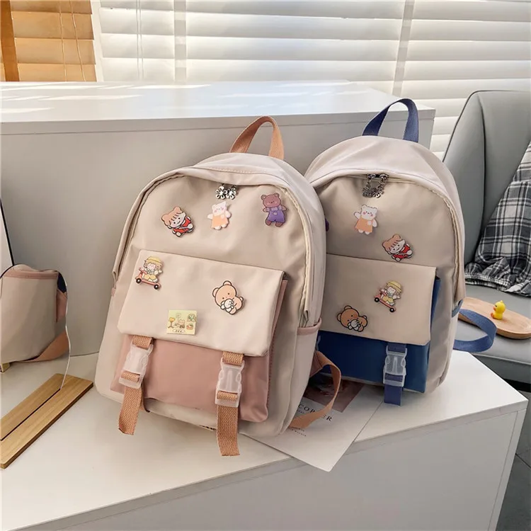 Kawaii Canvas Korea Style Shoulder Backpack