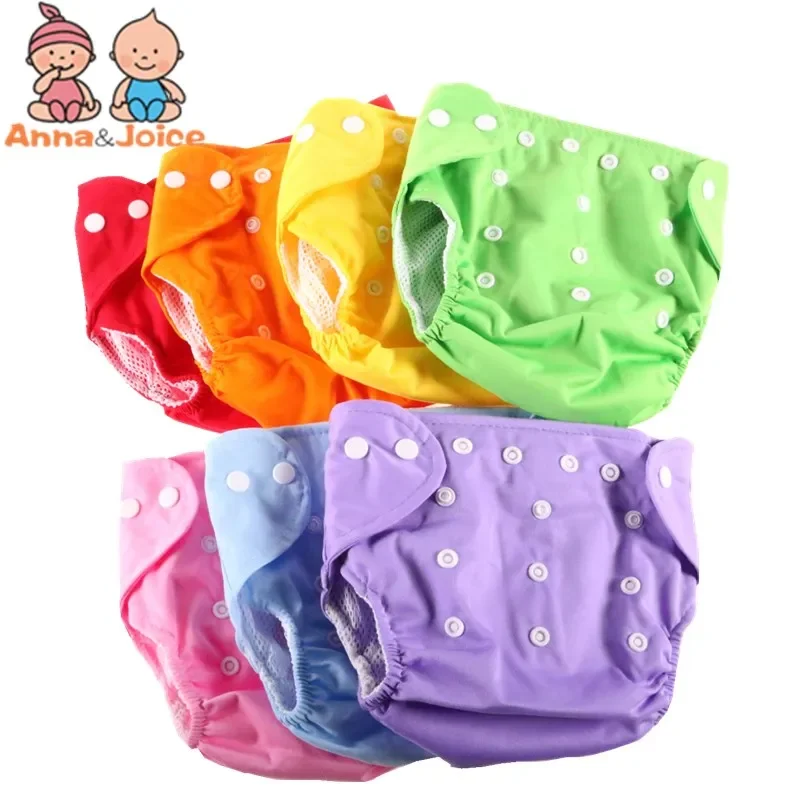 Newborn Baby Cloth Wrap Shape Reusable Diapers Infant Baby Adjustable Washable Nappies Kids Training Pants 35pcs/Lot