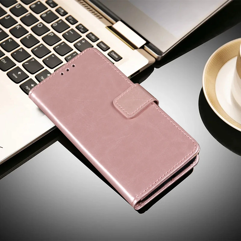 Leather & Silicone Business Phone Holster Wallet Cover Case