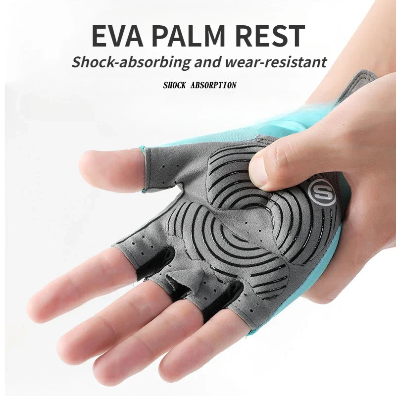 Cycling Gloves Sport Gloves Sports Half Finger Gloves Cycling Gloves Full Fingers Bicycle Fingerless Summer MTB Cycl Glove Men Woman for Spotrs Gym Fitness Fishing Bike Training