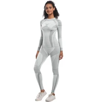 Women Skiwear Set Yoga Set Skiing Underwear Fitness Workout Thermal Gym Ski Snowboarding Running Yoga Exercise Suit Long Johns - Image 3
