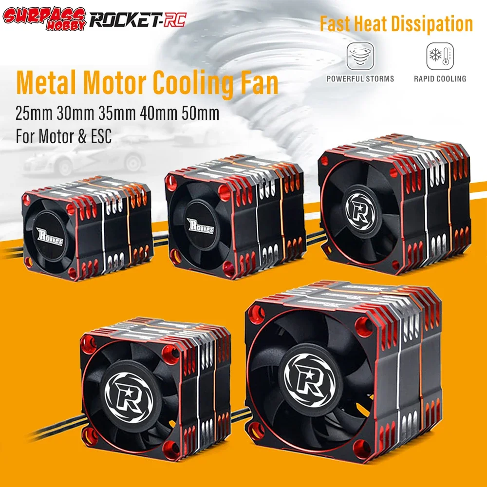 

Surpass Hobby Rocket Motor Rapid Cooling Fan Heat Dissipation for 540 550 3650 3660 3670 Brushless Motor 1/8 1/10 RC Car Parts