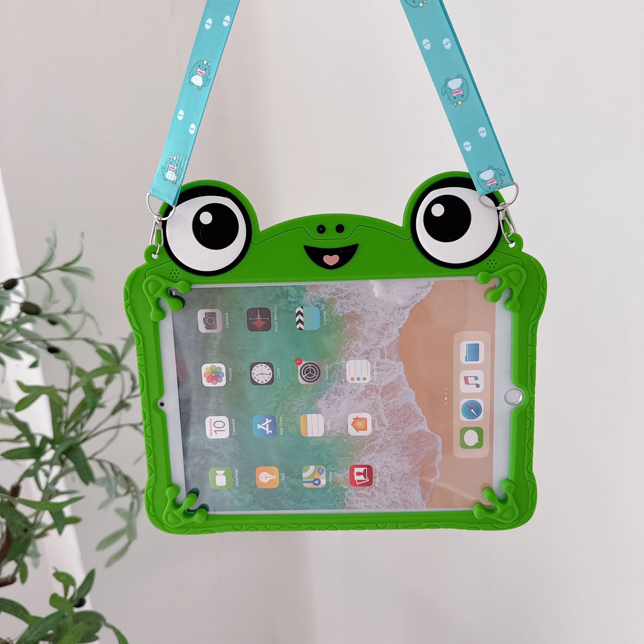 3D Cartoon Frog Silicone Tablet Holder Case