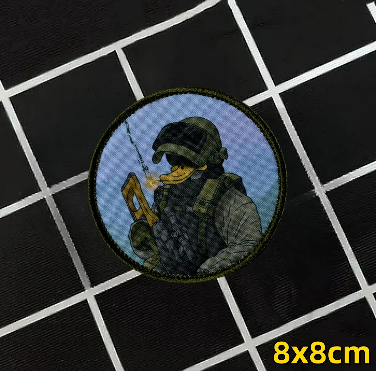 "Duck Warrior" Morale Tactical Patches Military Badge Armband Printed Hook and Loop Stickers for Clothing Backpack