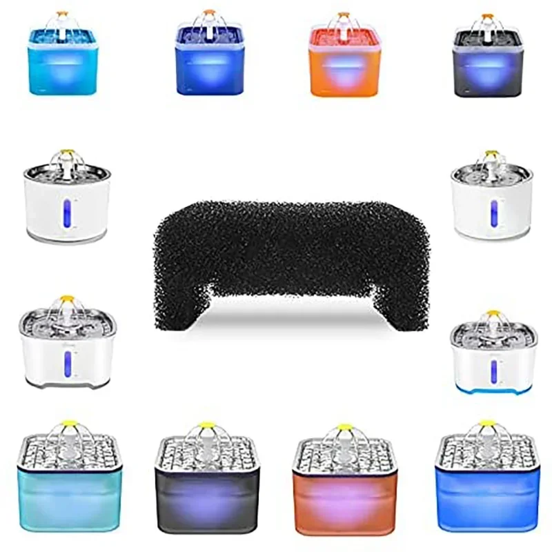 Pet Fountain Replacement Filter Sponges - Multi-Pack Options