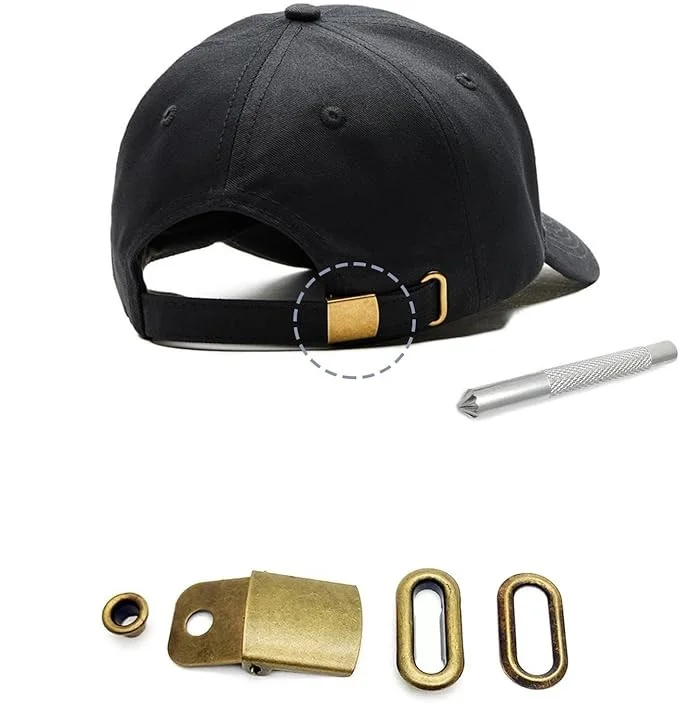 Stainless Steel Hat Cap Buckle Baseball Cap Snap Replacement