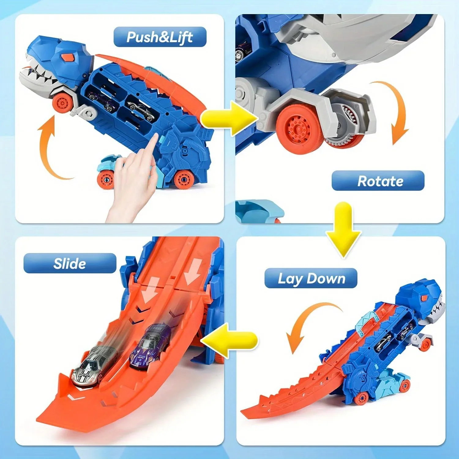 Dinosaur Truck Race Set 4