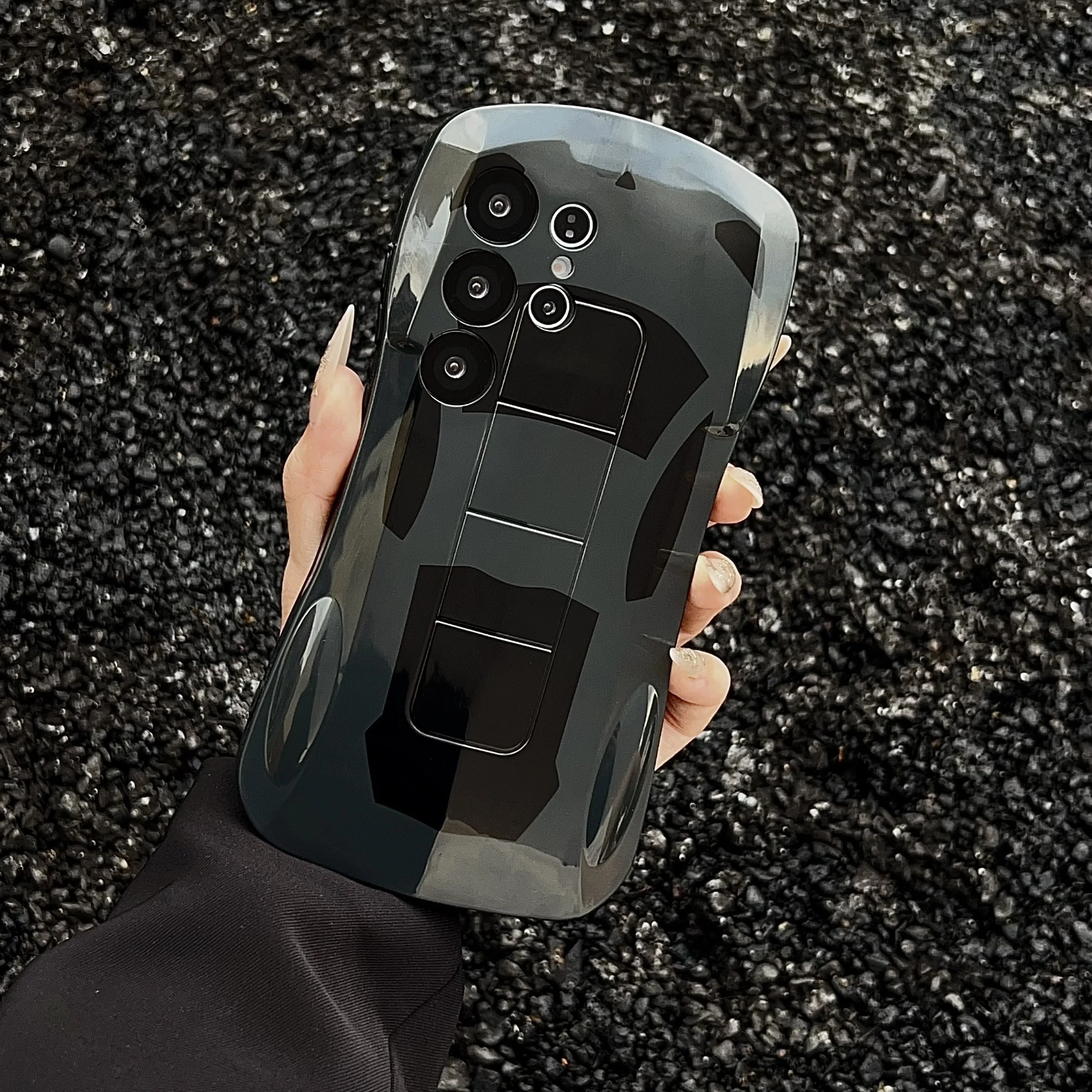 Luxury 3D Sport Car Phone Case - Stylish Supercar Design Cover