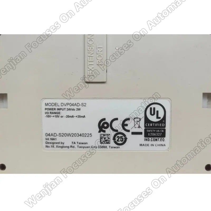 

PLC DVP04AD-S DVP06AD-S DVP04AD-S2 DVP-S Series I/O Point Expansion Analog Input Module Unit Brand New Original